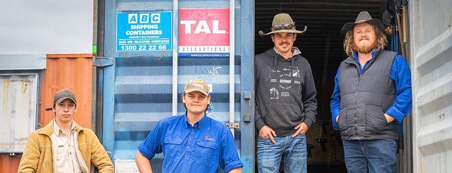 Group of BackTrack Works program participants preparing for on-the-job training in their local community of Tenterfield, NSW. Photo credit: James Shakeshaft