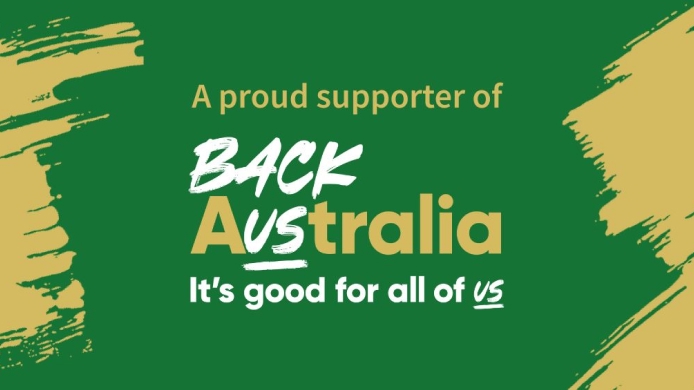 A proud sponsor of Back Australia. It's good for all of us