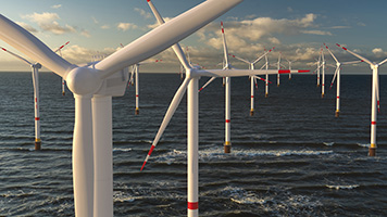 Offshore Wind Turbine in a Windfarm