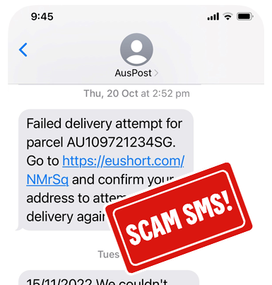 Image of scam email