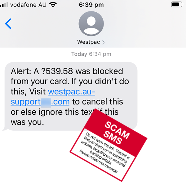 Scam message - Card - Trans_Blocked -Sep 2021