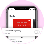 Image of card lock for credit and debit cards