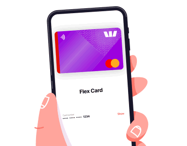 Flex credit card in Westpac app