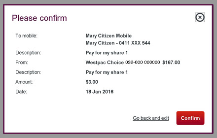 Bank Payment Receipt