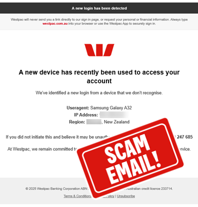 Image of impersonation scam