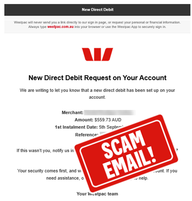 Image of impersonation scam